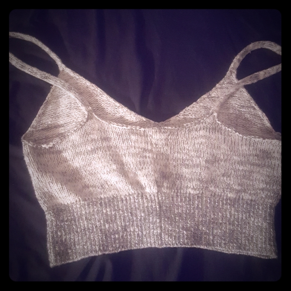 Hollister crochet knit bra top